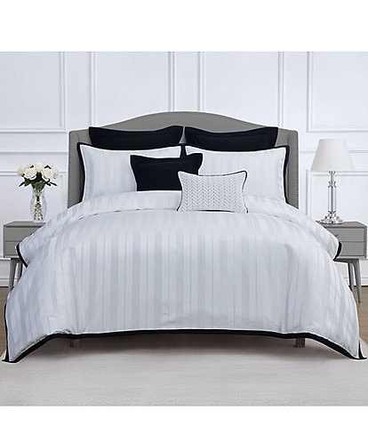 Waterford Sakamoto Collection Piece-Dyed Dobby Stripe Design Comforter Mini Set