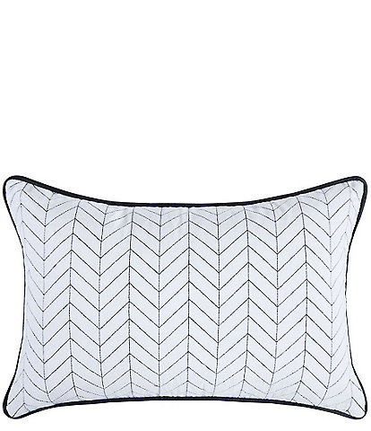 Waterford Sakamoto Herringbone Pattern Decorative Breakfast Pillow