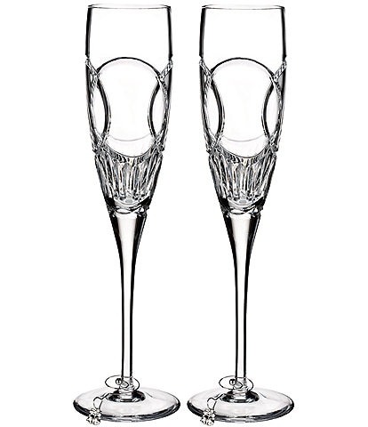 Waterford Wedding Vows Toasting Flute 7floz, Set of 2