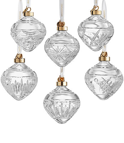 Waterford Winter Wonders Baubles Holly, Set of 6