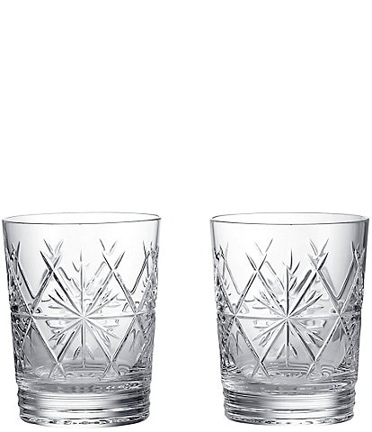 Waterford Winter Wonders Double-old Fashion Snowflake Glasses, Set of 2