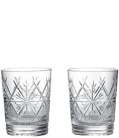 Waterford Winter Wonders Double-old Fashion Snowflake Glasses, Set of 2