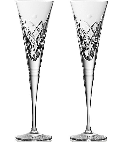 Waterford Winter Wonders Flutes Holly, Set of 2