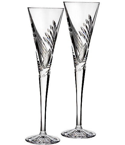 Waterford Wishes Beginnings Toasting Flutes 4.5floz, Set of 2