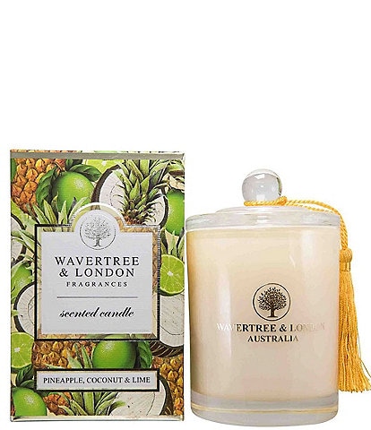 Wavertree & London Pineapple, Coconut & Lime Candle, 11.6 oz..