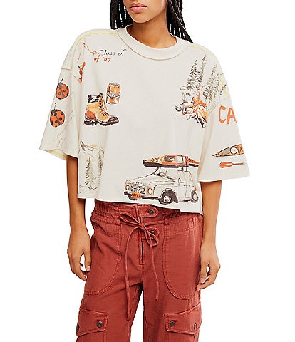 We The Free Mountain View Crew Neck Short Sleeve Graphic Tee