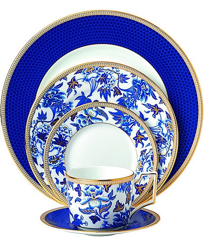 Wedgwood Blue Hibiscus 5-Piece Place Setting