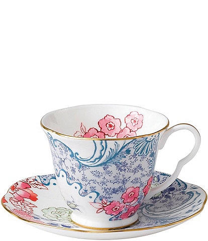 Wedgwood Butterfly Bloom Collection Chinoiserie Spring Blossom Teacup & Saucer