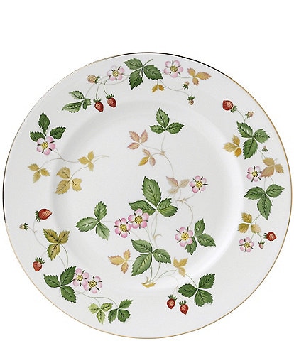 Wedgwood Gold Banded Floral Dinner Plate