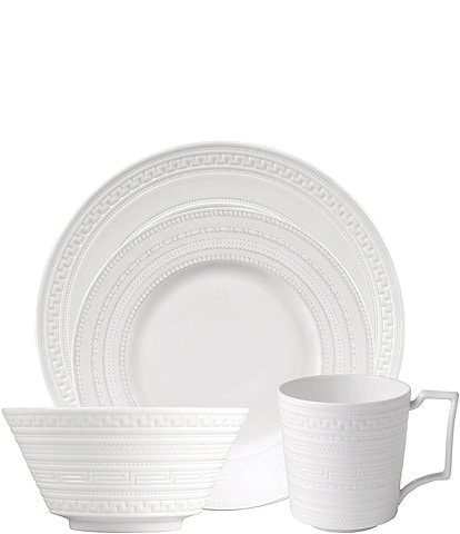 Wedgwood Intaglio Neoclassical Embossed Bone China 4-Piece Place Setting