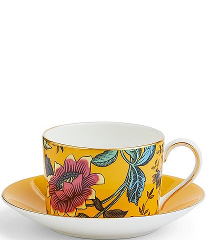 Wedgwood Wonderlust Yellow Tonquin Teacup & Saucer