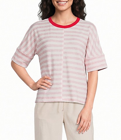 Westbound 3/4 Sleeve Crew Neck Top