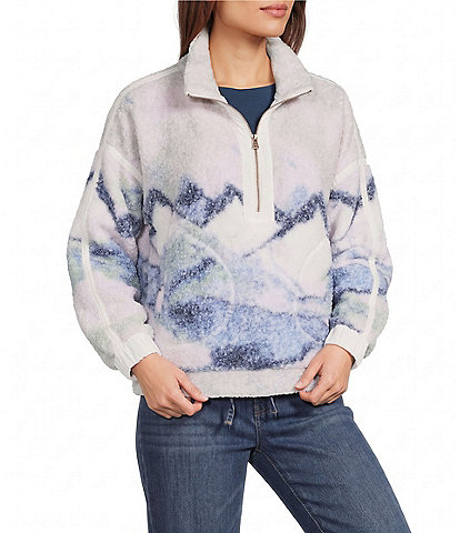 Westbound Artic Mountain Long Sleeve Sherpa Half Zip Jacket