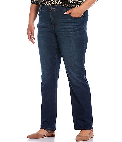 Westbound Denim Plus Size THE FIT FORMULA Slim Straight Jeans