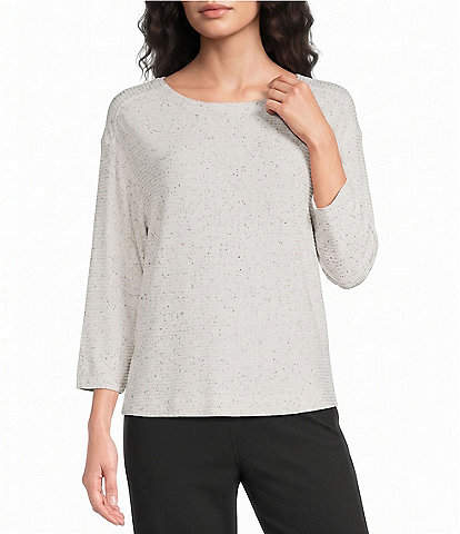 Westbound Dolman 3/4 Sleeve Boat Neck Top