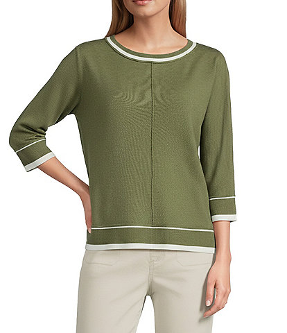 Westbound Heather Long Sleeve Crew Neck Sweater