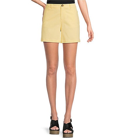 Westbound Perfect Outfit Picks High Rise Flat Front Shorts