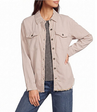 Westbound Long Sleeve Button Front Shacket