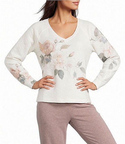 Westbound Long Sleeve V-Neck Quilted Top