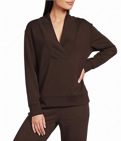 Westbound Long Sleeve V-Neck Soft Touch Coordinating Top