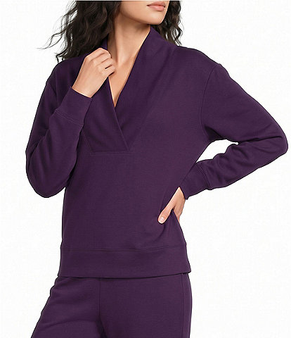 Westbound Long Sleeve V-Neck Soft Touch Top
