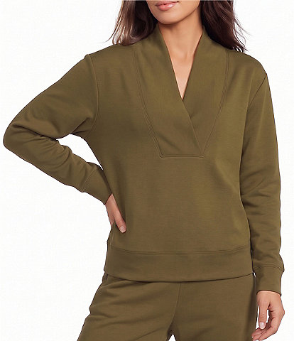 Westbound Long Sleeve V-Neck Soft Touch Top