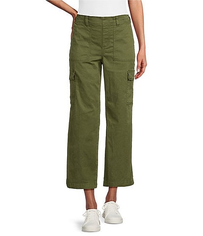 Westbound Mid Rise Wide Leg Pull-On Ankle Cargo Pant