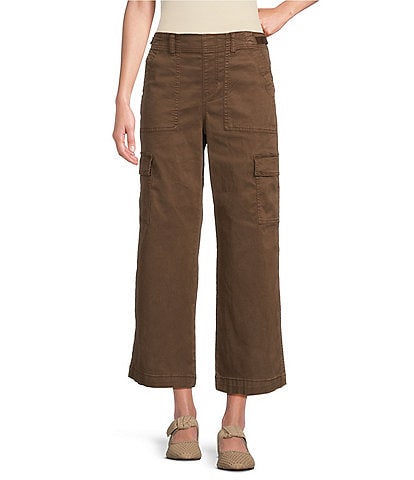 Westbound Mid Rise Wide Leg Pull-On Ankle Cargo Pant