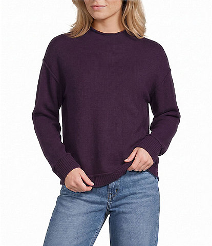 Westbound Petite Size Long Sleeve Mock Neck Sweater