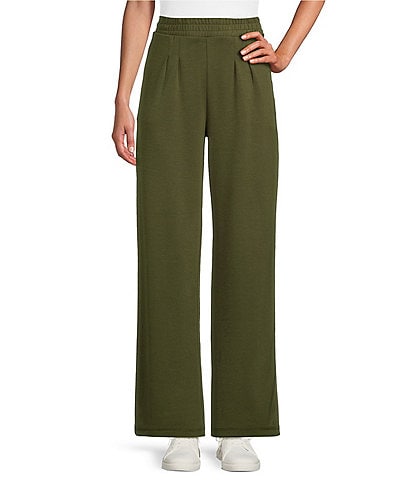 Westbound Petite Size Mid Rise Wide Leg Pull-On Pants