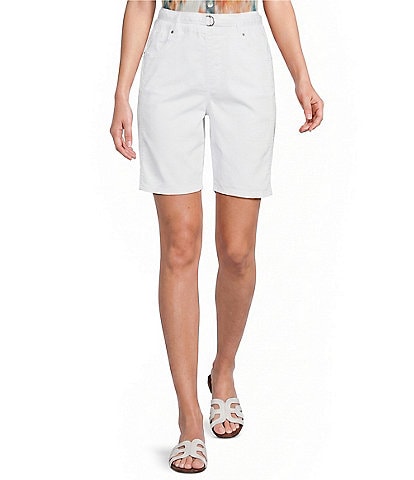 Westbound Petite Size Pull-On Bermuda Shorts