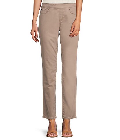 Westbound Petite Size the PARK AVE fit Mid Rise Straight Leg Pull-On Pants