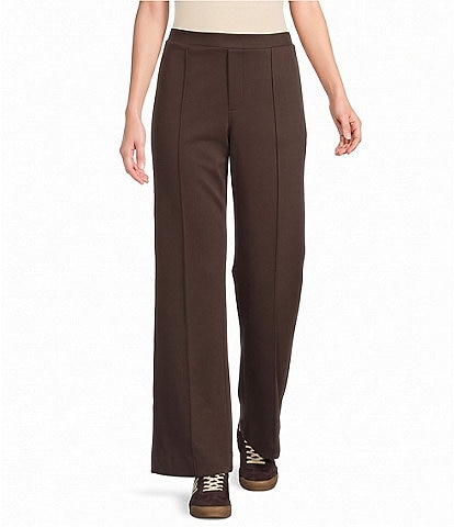 Westbound Pintuck Mid Rise Straight Leg Pants