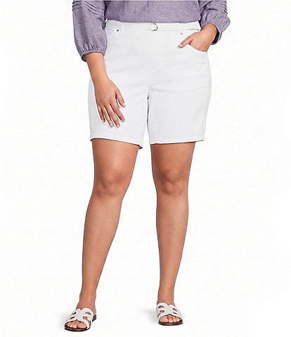 Westbound Plus Size High Rise Bermuda Shorts