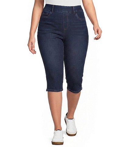 Westbound Plus Size High Rise Pullon Crop Pants