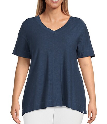 Blue Women's Plus-Size Tops & Blouses | Dillard's