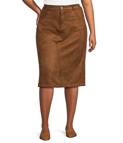 Dillards women's plus size skirts best sale