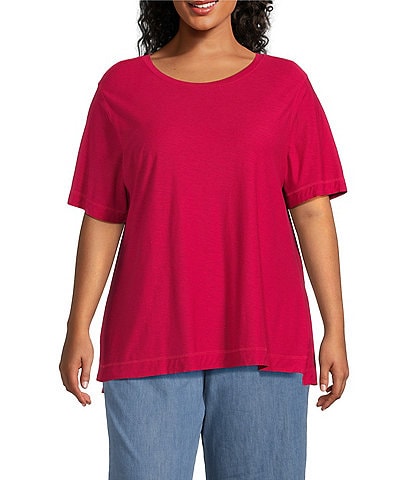 Westbound Plus Size Short Sleeve Crew Neck Top