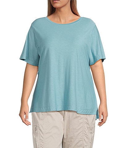Westbound Plus Size Short Sleeve Crew Neck Top