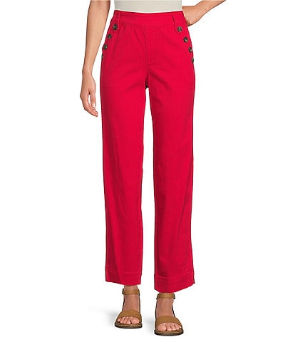 Westbound Pull-On Sailor Ankle Slim Straight Pants