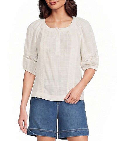 Westbound Short Sleeve Boat Neck Top
