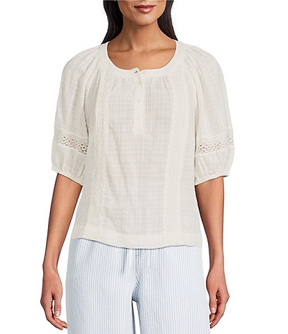 Westbound Short Sleeve Boat Neck Top
