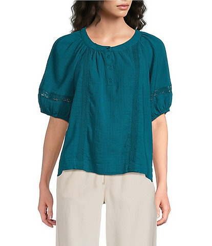 Westbound Short Sleeve Boat Neck Top