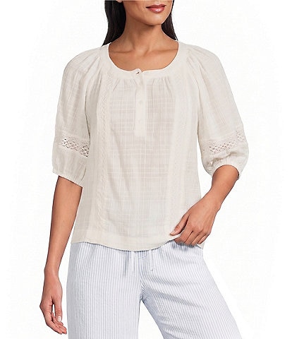 Westbound Short Sleeve Boat Neck Top