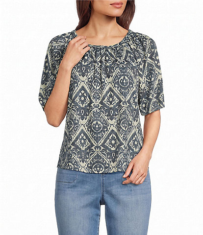 Westbound Short Sleeve Crew Neck Knit Top