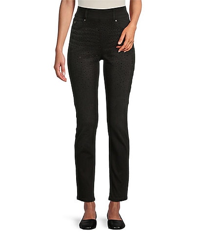 Westbound the HIGH RISE Fit High Rise Skinny Ankle Bling Embellished Pant
