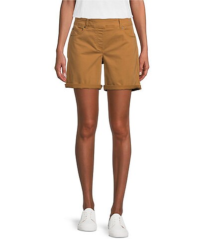 Westbound the PARK AVE Fit Mid Rise Tummy Control Pull-On Shorts