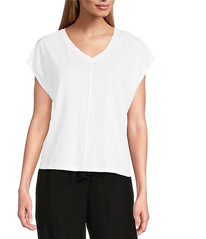 Westbound V-Neck Cap Sleeve Top