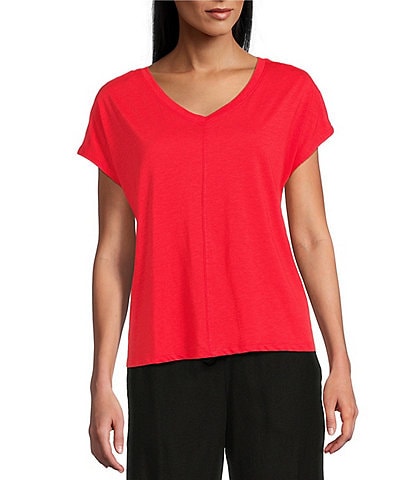 Westbound V-Neck Cap Sleeve Top