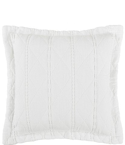 White Sand Playa 20" Quilted Square Decorative Pillow